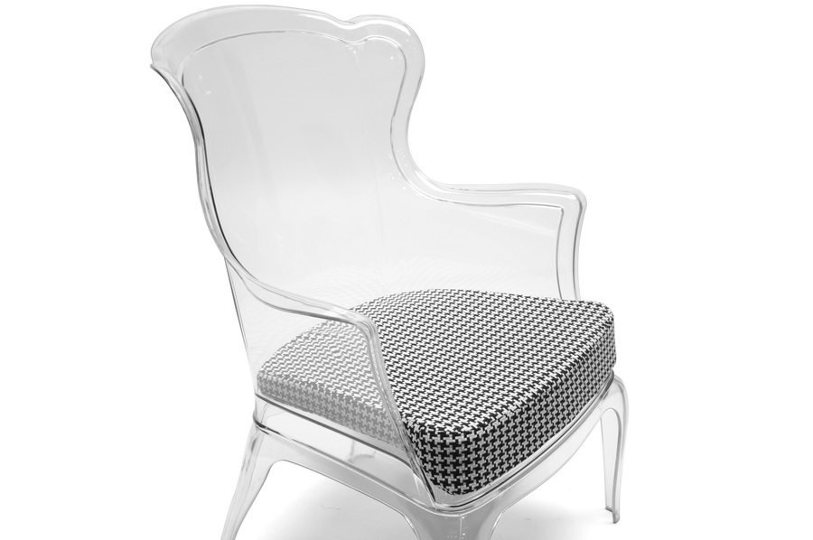 Clear Acrylic Dining Room Arm Chairs