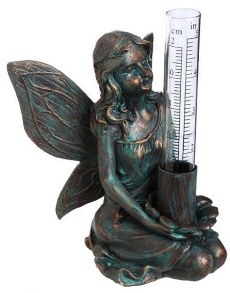 cast iron fairy statues