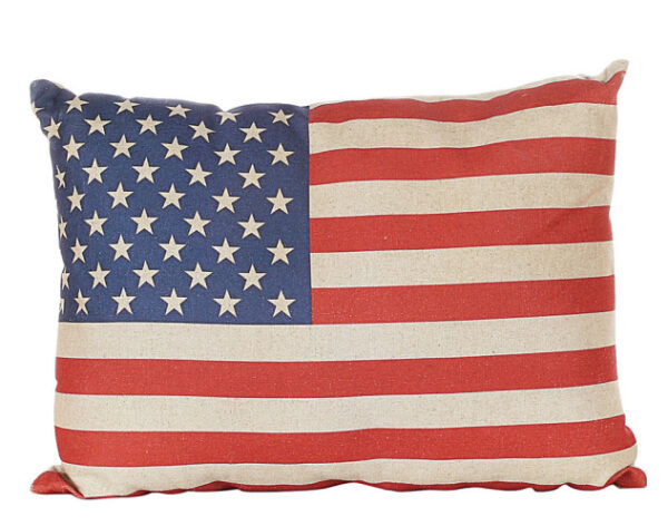 Wowtastic! Louisville City Kentucky Vintage American Flag Throw Pillow,  16x16, Multicolor