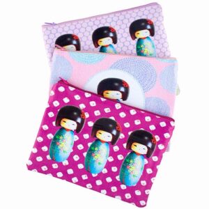 Kokeshi Doll Coin Purse- Assorted