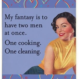 Two Men Fantasy Kitchen Towel- Retro Sassy Collection