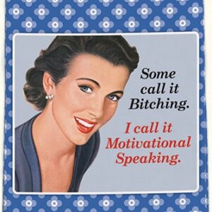 Motivational Speaking Kitchen Towel- Retro Sassy Collection