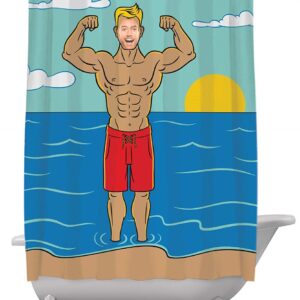 In the Buff Shower Curtain
