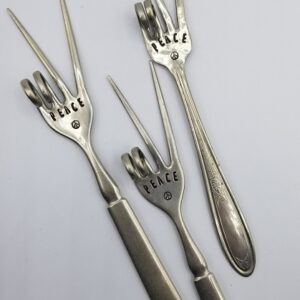 Cutlery Recycled Plant Marker- Peace