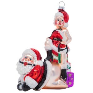 Naughty Submissive Santa Ornament