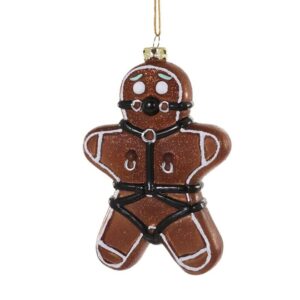 Naughty Bondage Gingerbread Man Ornament