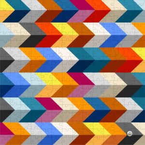 Herringbone Rainbow Wooden Puzzle