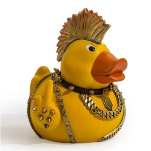 Punk Duck Sculpture- Middle Finger