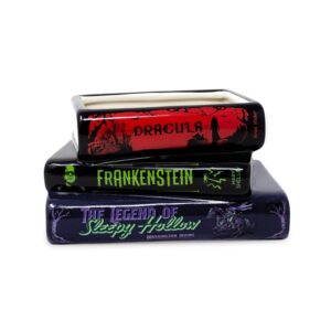 Stacked Horror Book Planter