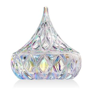 Rainbow Iridescent Kisses Dish- Hershey's Candy