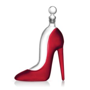 Red Stiletto Crystal Decanter