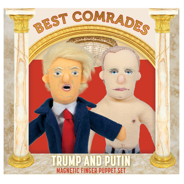 The Unemployed Philosophers Guild Bad Hombres Trump and Putin Magnetic Dress Up Doll Play Set 