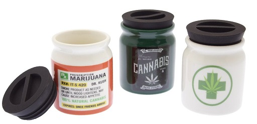 Medical Cannabis Marijuana Weed Herb Storage Jar Stash Gift Jar 