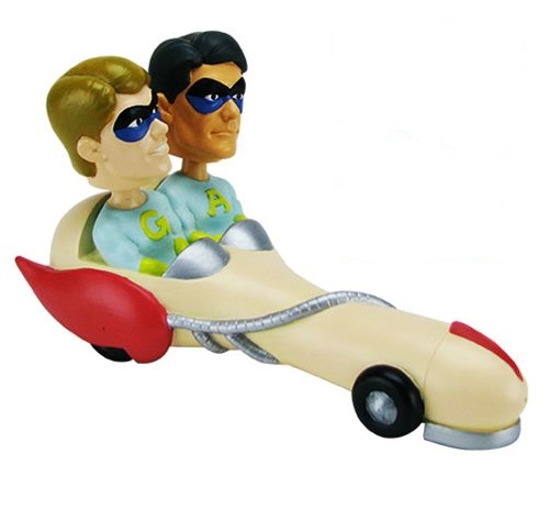 Our Limited Edition SNL Ambiguously Gay Duo car bobble head features charac...