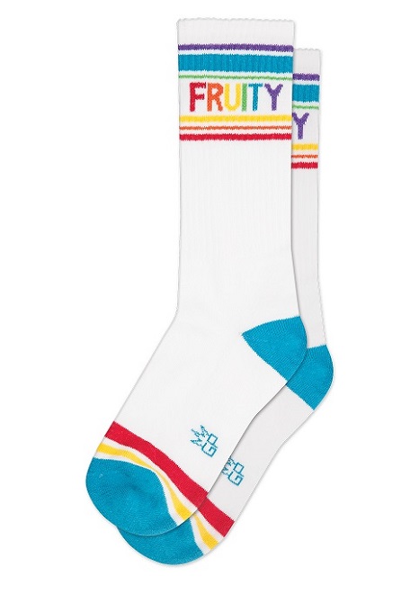 Fruity Socks- Novelty Crew Stripes