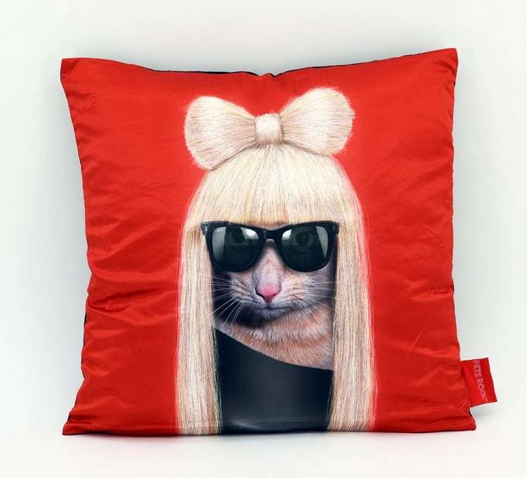 cat lady pillow